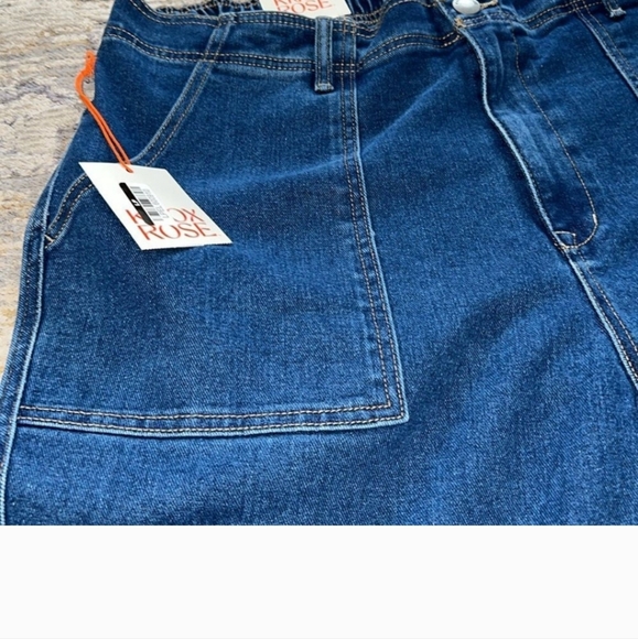 Knox Rose women's jeans XXL Straight leg high rise elastic waist NWT - Picture 7 of 15